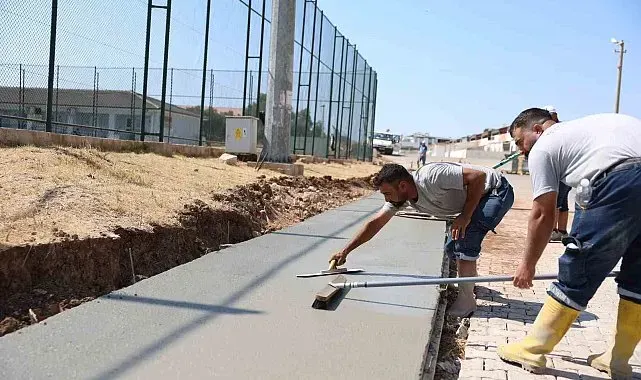 Didim Belediyesi ekipleri daha güvenli yaya ulaşımı için sahada
