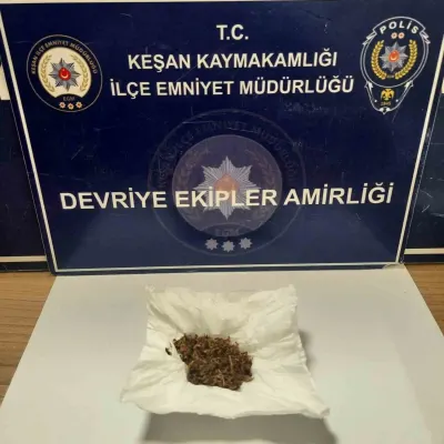 Edirne Keşan'da Uyuşturucu Operasyonu: Kimyasala Bulanmış Tütün Ele Geçirildi