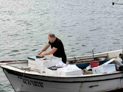 Tatil Köyünde Kayıkla Taze Balık Servisi Büyük İlgi Görüyor