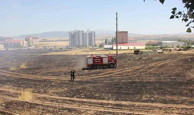 Buğday tarlasında yangın çıktı, dumanlar trafik kazasına neden oldu: 1 yaralı