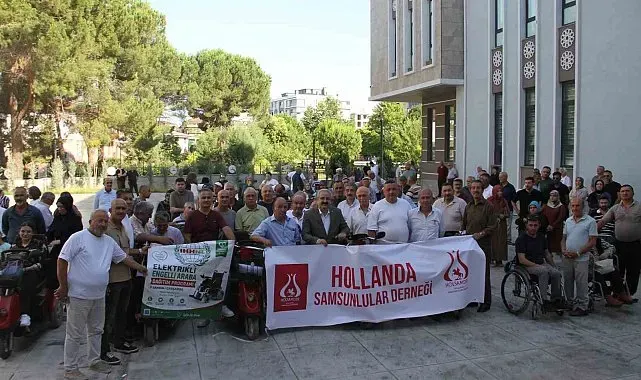 Avrupa'dan Samsun'a engelleri aşan dayanışma: 113 engellinin araç sevinci
