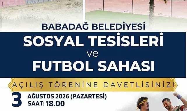 Babadağ Belediyesi Sosyal Tesisleri ve Futbol Sahası açılışına sayılı günler kaldı