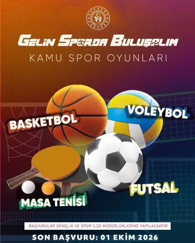 Denizli'de Kamu Spor Oyunları Başlıyor: Başvurular İçin Tarih Verildi