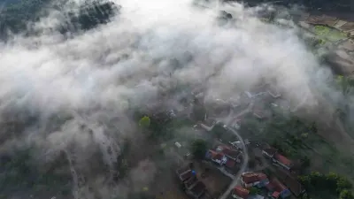 Kastamonu'da Büyüleyici Manzara: İhsangazi'yi Sis Bulutları Kapladı