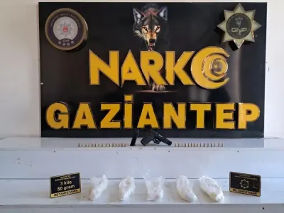 Gaziantep'te Narkotik Operasyonu: 3 Kilo Metamfetamin Ele Geçirildi