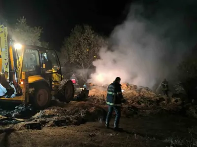 Afyonkarahisar Şuhut'ta Besihane Yangını: 6 Büyükbaş Hayvan Telef Oldu, 1 Milyon TL Zarar Var