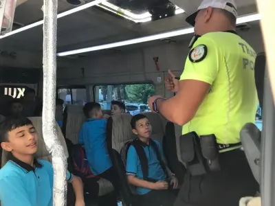Muğla'da Okul Servislerine Sıkı Denetim: Öğrencilerin Güvenliği İçin Ekipler Sahada