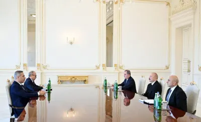 Bakan Hakan Fidan, Bakü'de Azerbaycan Cumhurbaşkanı İlham Aliyev ile Görüştü