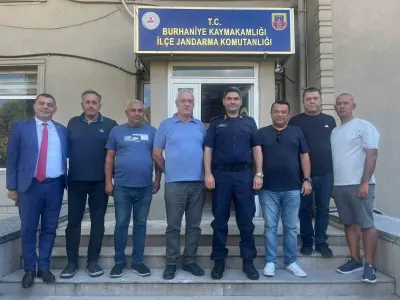 Burhaniye Esnaf ve Sanatkarlar Odası'ndan Jandarma Komutanı Topçu'ya Ziyaret