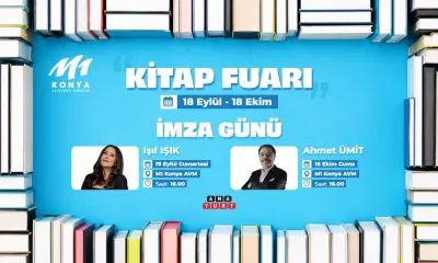 M1 Konya AVM Kitap Fuarı Başlıyor: Ünlü Yazarlar Konyalılarla Buluşuyor