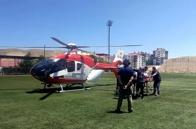 Malatya Darende’de Kalp Krizi Geçiren Hasta İçin Hava Ambulansı Seferberliği