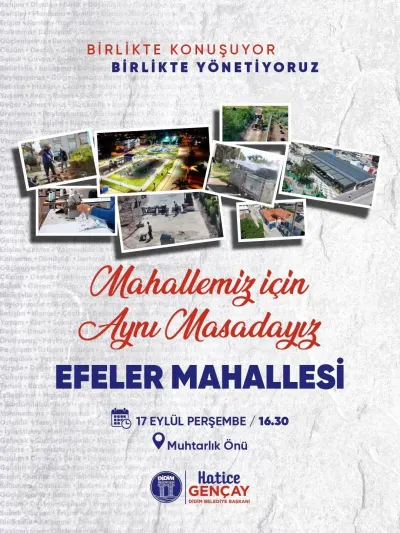 Didim Belediyesi 'Mahallemiz İçin Aynı Masadayız' Buluşmalarını Başlatıyor