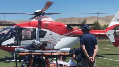 Darende'de Felç ve İnme Şüphesi Olan 53 Yaşındaki Hasta Hava Ambulansıyla Sevk Edildi