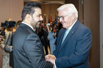 Almanya Cumhurbaşkanı Steinmeier, Irak Başbakanı Zeydi ile Berlin'de Bir Araya Geldi