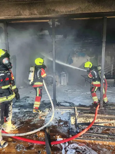 Balıkesir Gömeç'te Site Deposunda Korkutan Yangın