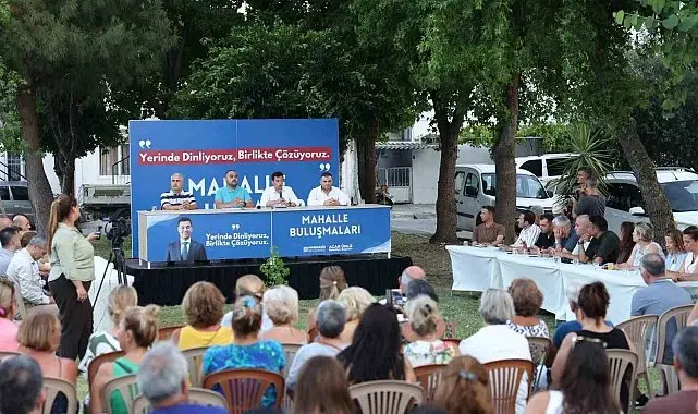 Başkan Ünlü, Çamdibi'nde vatandaşlarla buluştu