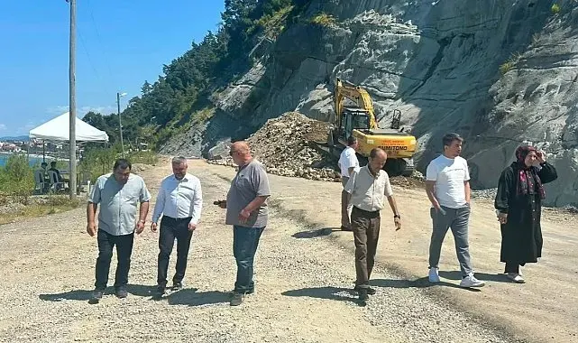 Sinop'ta yol ve Köy Yaşam Merkezi çalışmaları