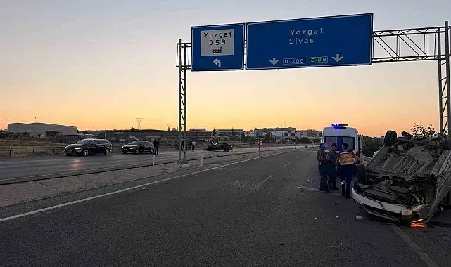 Yozgat'ta iki araç çarpıştı: 2 yaralı