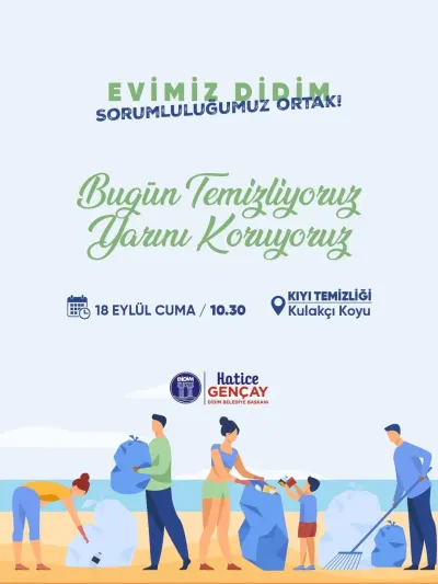 Didim Belediyesi'nden Ortak Sorumluluk Çağrısı: Kulakçı Koyu'nda Kıyı Temizliği Yapılacak