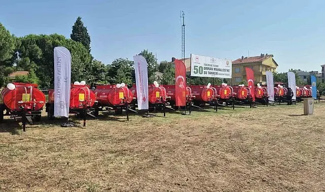 Tekirdağ'da orman yangınlarına karşı dev hamle: 50 mahalleye 50 su tankeri