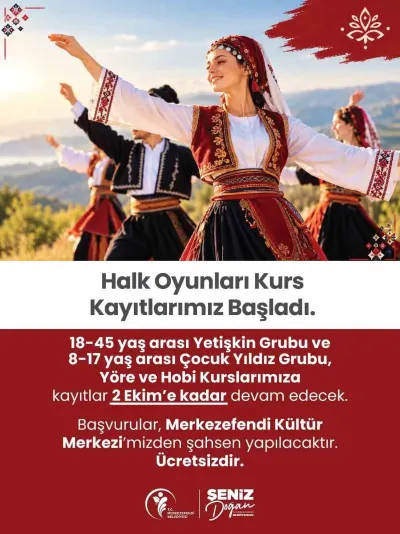 Merkezefendi Belediyesi Halk Oyunları Kurs Kayıtları Başladı