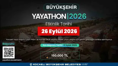 Yayathon 2026 ile Kocaeli'de Yaya Ulaşımına 150 Bin TL Ödüllü Çözüm Aranıyor