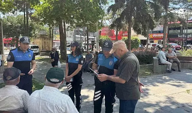 Erzincan polisinden dolandırıcılığa karşı bilgilendirme çalışması