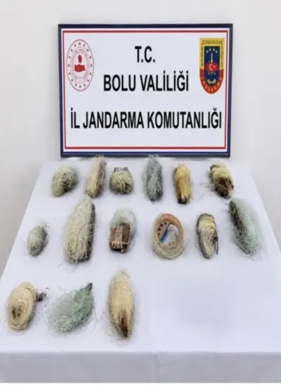 Bolu'da Yasadışı Avcılığa Geçit Yok: Gölette 22,5 Metre Kaçak Ağ Ele Geçirildi