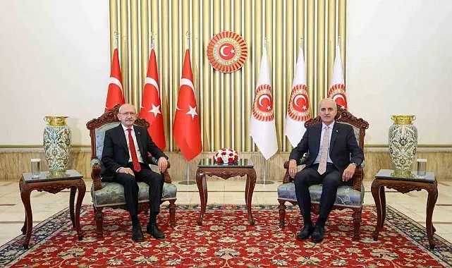 TBMM Başkanı Kurtulmuş, CHP Genel Başkanı Kılıçdaroğlu ile görüştü