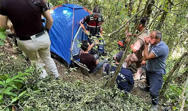 Kayıp şahıs ormanda yaralı halde bulundu