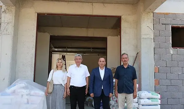 Çine'deki 71 yıllık okulun yerinde yeni eğitim yuvası yükseliyor