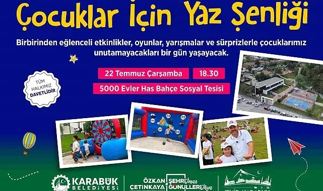 Çocuk Yaz Şenliği bu kez Has Bahçe'de düzenlenecek
