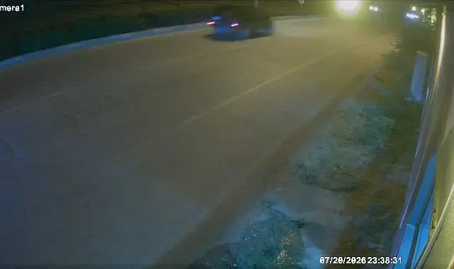 Takla atan cip kazasının güvenlik kamerası ortaya çıktı
