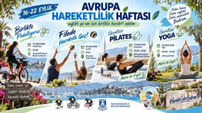 Bodrum'da Avrupa Hareketlilik Haftası Başladı: Sağlıklı Yaşam ve Spor Etkinlikleri