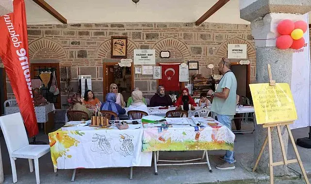 Tarihi Kurşunlu Han'da kaligrafi sanatı yeniden hayat buldu