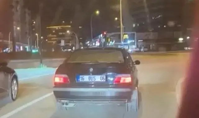 Drift atarken kazadan kıl payı kurtuldu