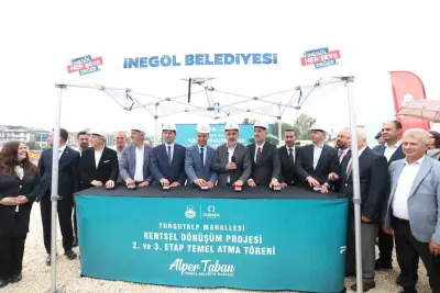 İnegöl’de Kentsel Dönüşüm Hız Kesmiyor: 2. ve 3. Etapların Temeli Atıldı
