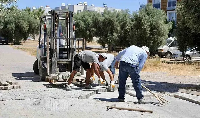 Didim Efeler Mahallesi'nde yol çalışması