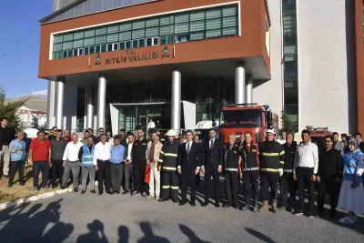 Bitlis Valiliğinde Gerçeğini Aratmayan Yangın Tatbikatı