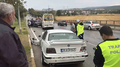 Eskişehir'de Sağanak Nedeniyle 7 Araç Birbirine Girdi: 1 Yaralı