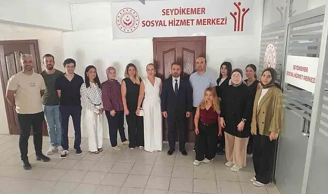 Sosyal Hizmetler İl Müdürü Selçuk Seydikemer'de denetim gerçekleştirdi