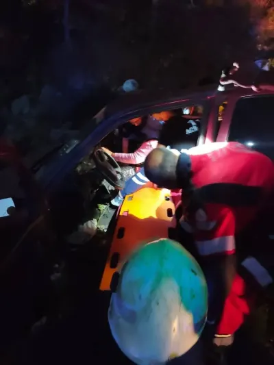 Hatay'da Kontrolden Çıkan Otomobil Ormanlık Alana Uçtu: 4 Yaralı