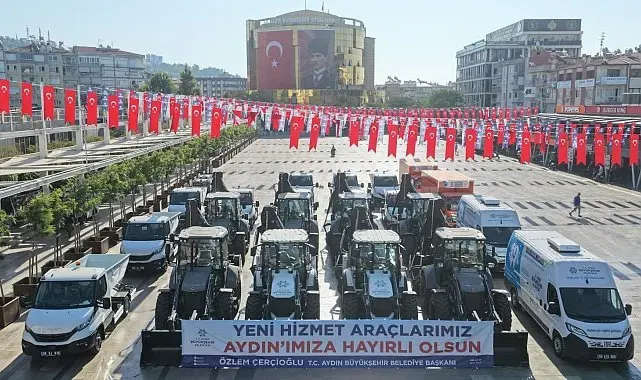 Aydın Büyükşehir Belediyesi filosuna 22 yeni araç takviyesi