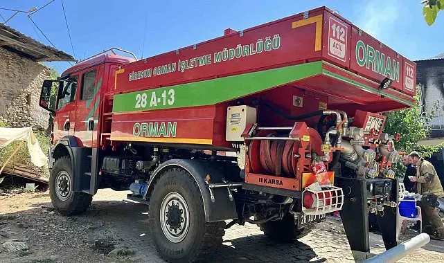 Bayındır'da, orman yangınlarına karşı Giresun'dan takviye