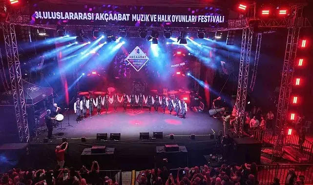 34. Uluslararası Akçaabat Müzik ve Halk Oyunları Festivali sona erdi