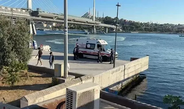 Haliç'te denize düşen tekne personelinin cesedine ulaşıldı