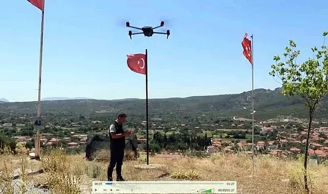 Muğla'da ziraat yangınlarına dron destekli denetim