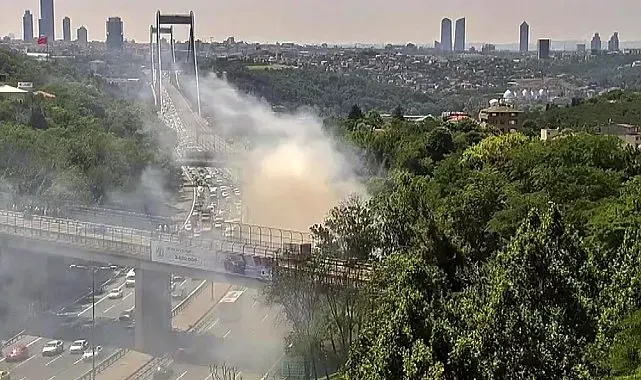Beykoz'da kamyonet alev alev yandı