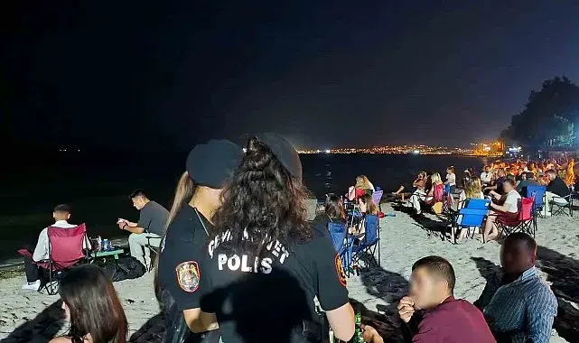 Drone havalandı, Tekirdağ polisi sahili abluka altına aldı