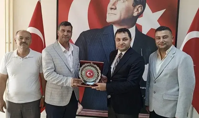 Sivrihisar esnaf odalarından Kaymakam Temel'e anlamlı ziyaret
